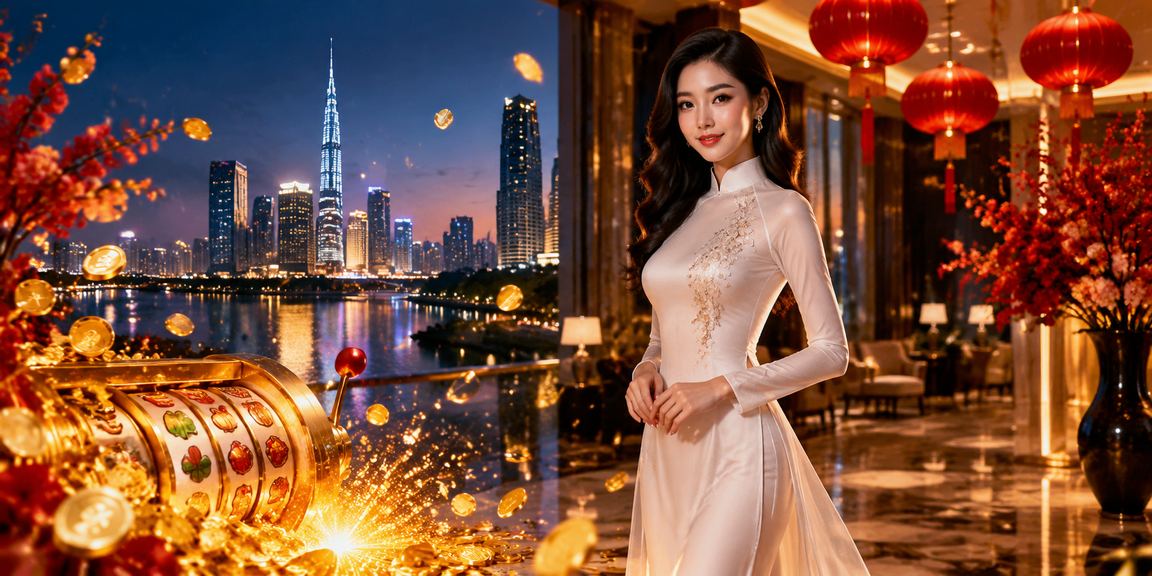Cô gái áo dài chơi slot game trên điện thoại tại Thành phố Hồ Chí Minh